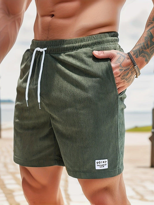 Dennis - Luchtige casual short met trekkoord voor heren