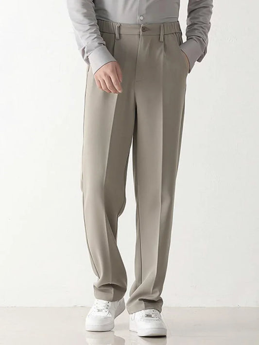 Beaumont - Losvallende pantalon met plooien voor heren