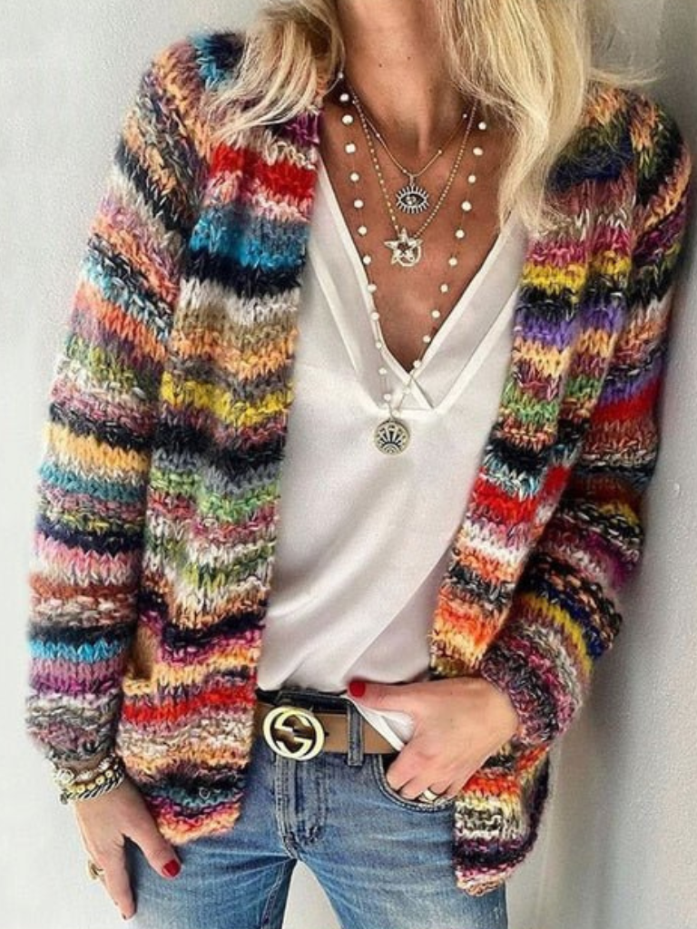 ISA VIBRANT LAYERS CARDIGAN