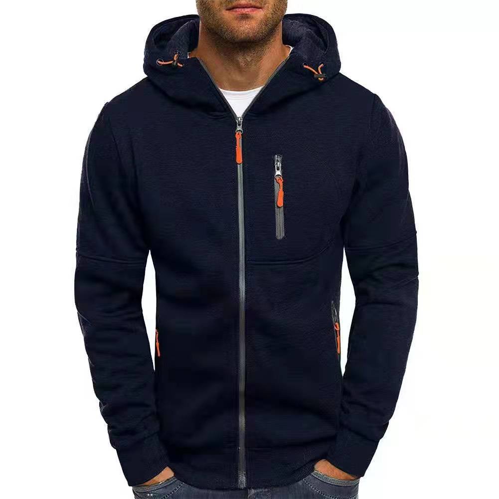 Giel - Klassieke wollen hoodie met rits voor heren