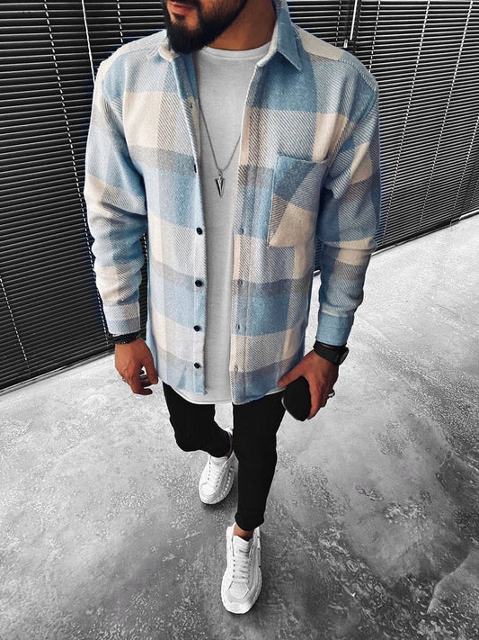 Maarten - Warme casual overshirt voor heren