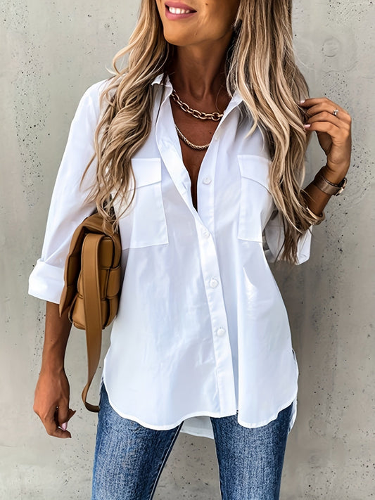 CHIQUE LANGERMIG SHIRT VOOR VROUWEN