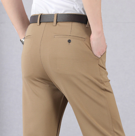 Victor - Stretch pantalon met rechte pijpen voor heren