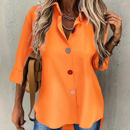CHIQUE BLOUSE MET KNOPEN VOOR VROUWEN