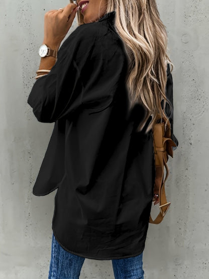 CLASSISCHE FORMELLE BLOUSE MET LANGE MOUWEN VOOR VROUWEN