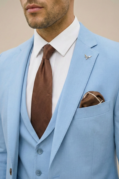 Nash - Slim fit herenpak met rechte pijpen