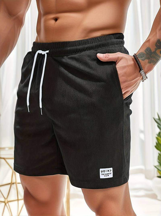 Dennis - Luchtige casual short met trekkoord voor heren