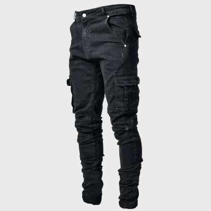 Bram - Slim fit cargo jeans voor heren