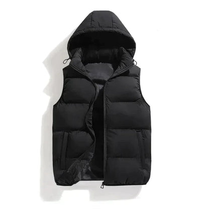 Ruben - Gewatteerde bodywarmer met capuchon voor heren