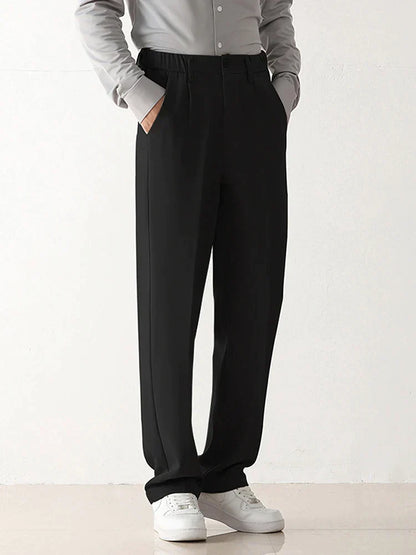 Beaumont - Losvallende pantalon met plooien voor heren