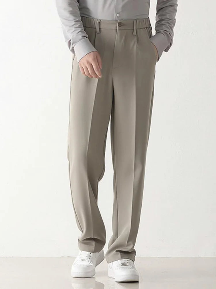 Beaumont - Losvallende pantalon met plooien voor heren
