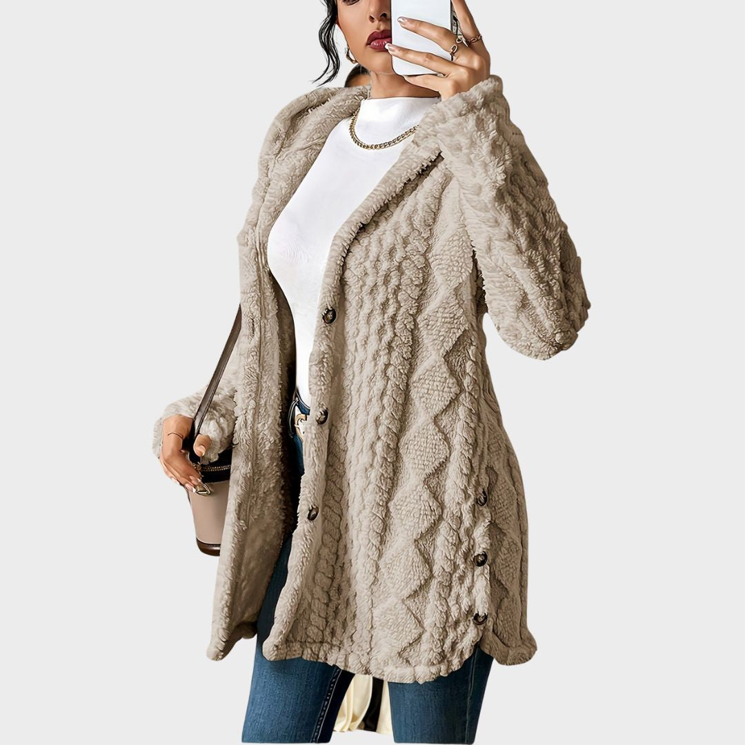 Hayden Soof | Plush Hooded Cardigan