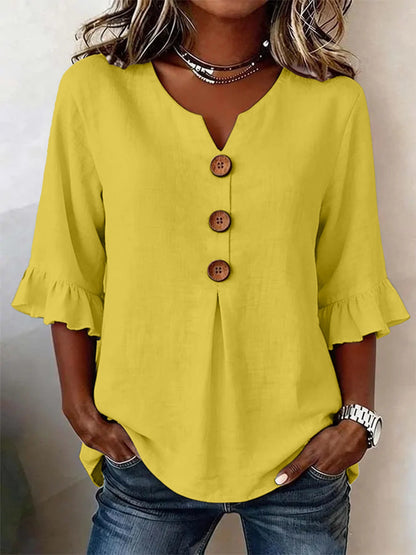 ROMANTISCHE BLOUSE MET RUFFLES VOOR VROUWEN