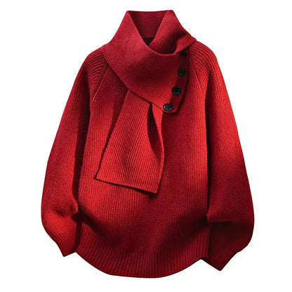 Imogen | Cozy Scarf-Neck Sweater