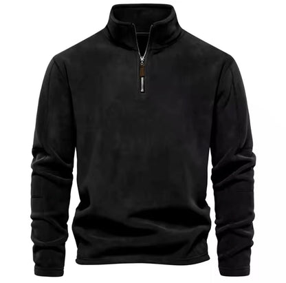 Waylon - Gebreide half-zip trui met opstaande kraag voor heren