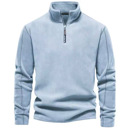 Waylon - Gebreide half-zip trui met opstaande kraag voor heren