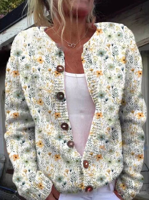 Daisy | Chic Floral Cardigan for Women