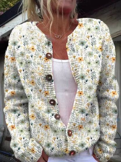 Daisy | Chic Floral Cardigan for Women