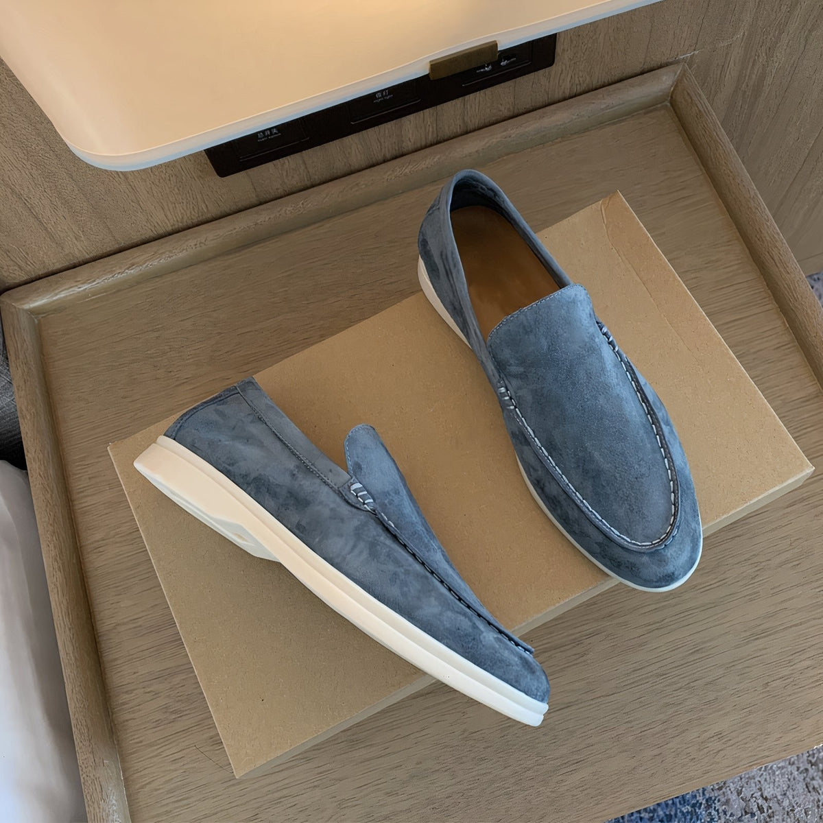 Kees - Vintage leren herenloafers met chunky zool
