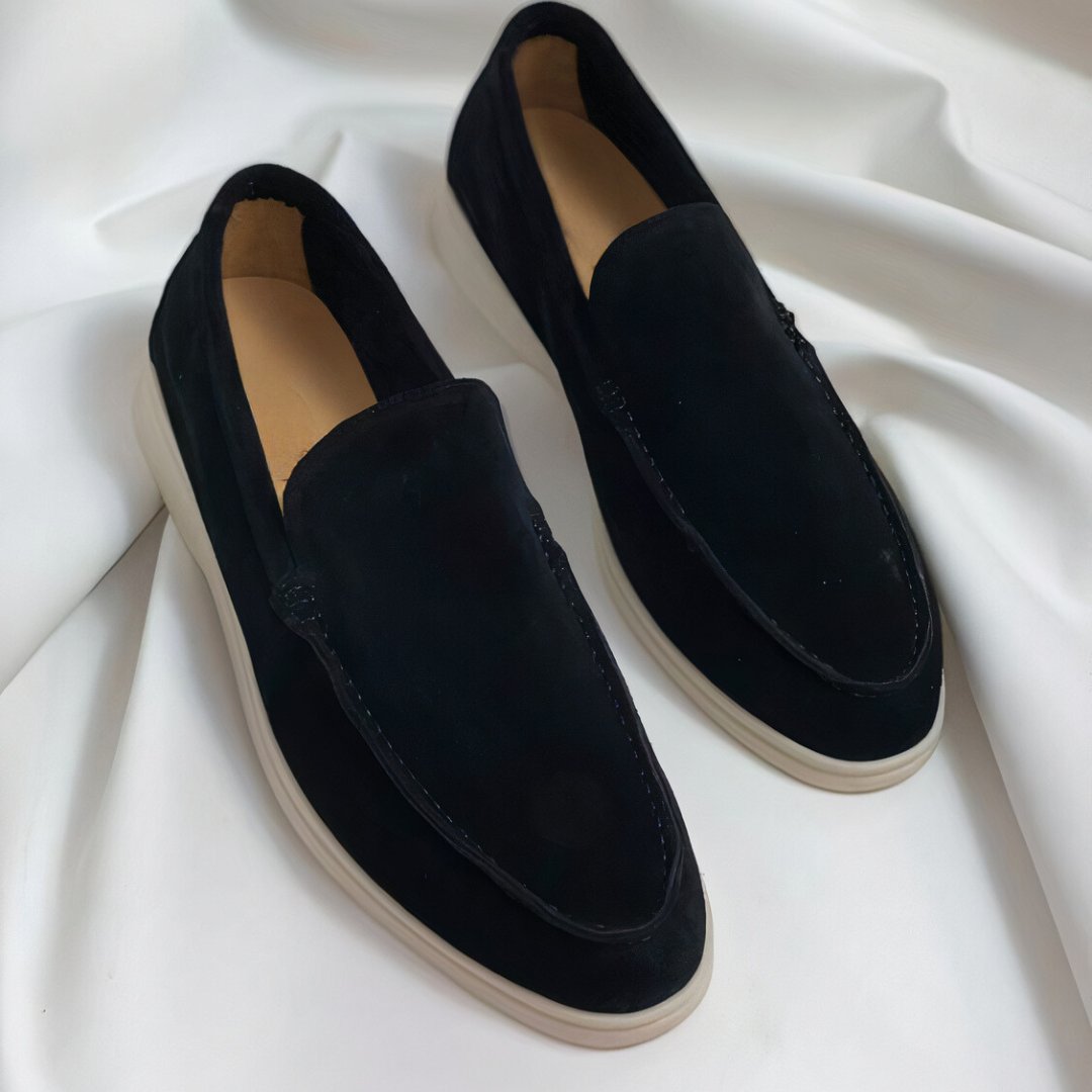 Kees - Vintage leren herenloafers met chunky zool