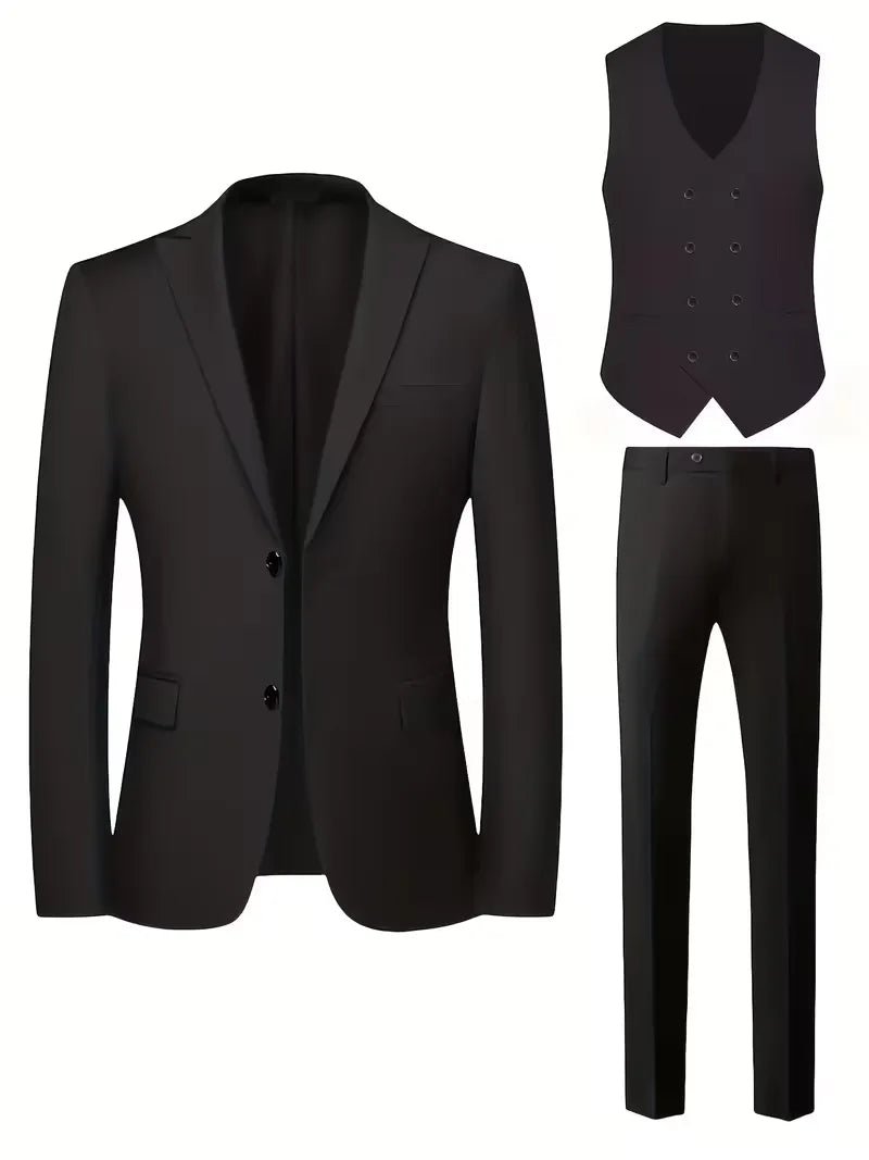Dennis - Slim fit drie-delig herenpak