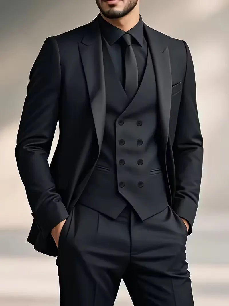 Dennis - Slim fit drie-delig herenpak