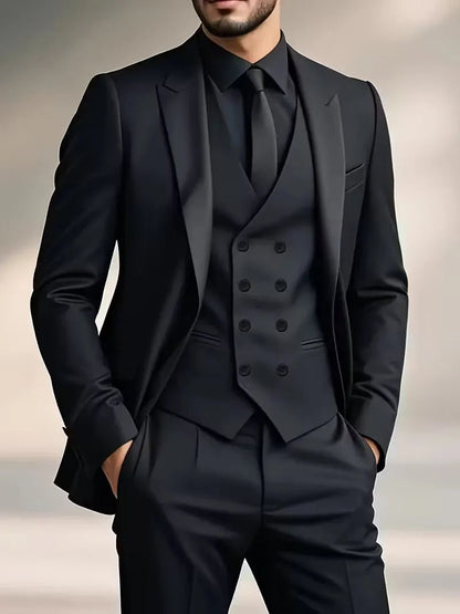 Dennis - Slim fit drie-delig herenpak