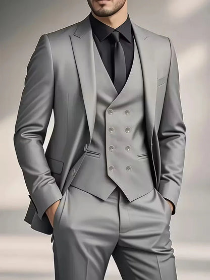 Dennis - Slim fit drie-delig herenpak