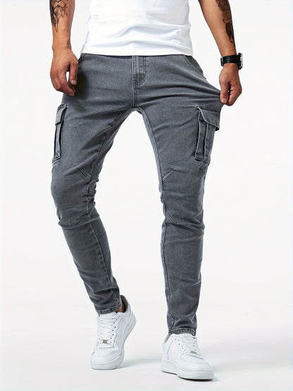 Brooks - Slim fit cargo jeans voor heren