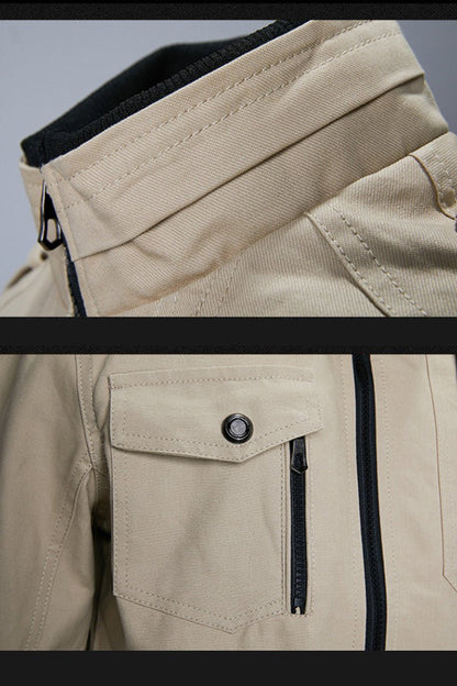 Finn - Vintage militaire bomberjack met epauletten voor heren