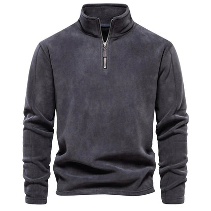 Waylon - Gebreide half-zip trui met opstaande kraag voor heren