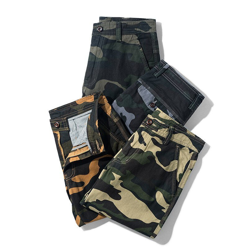 Jens - Casual camouflage cargo short voor heren