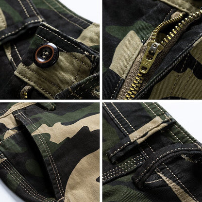 Jens - Casual camouflage cargo short voor heren