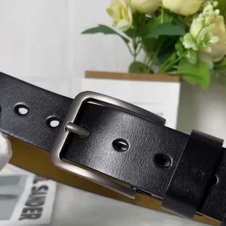 Wessel - Klassieke leren herenriem met metalen gesp