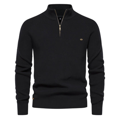 Lars - Klassieke half-zip trui voor heren