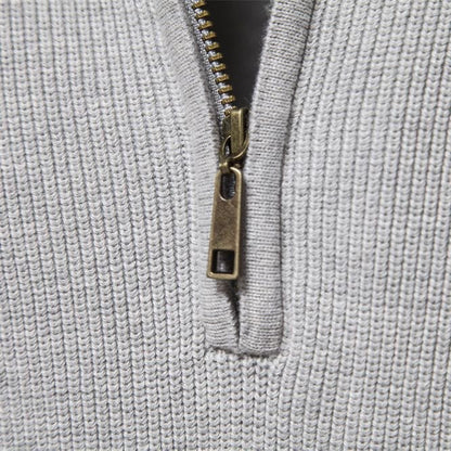 Lars - Klassieke half-zip trui voor heren