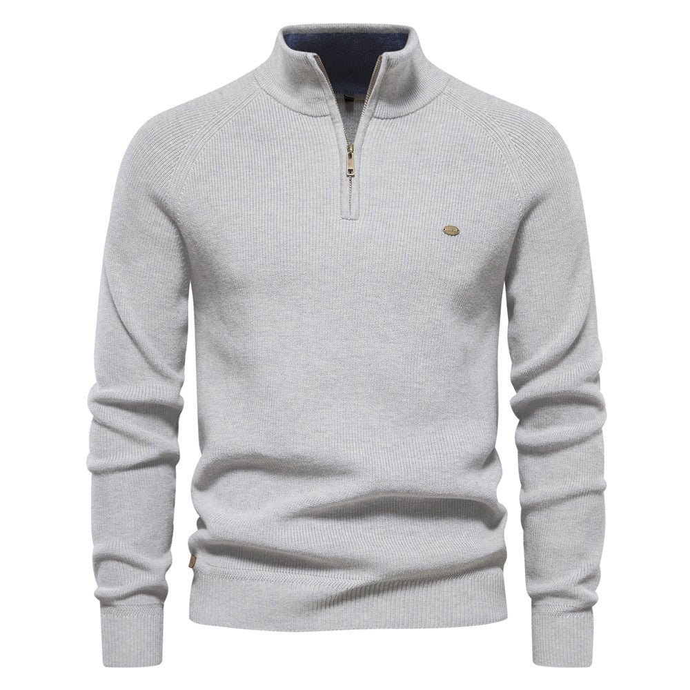 Lars - Klassieke half-zip trui voor heren