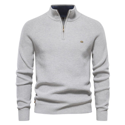 Lars - Klassieke half-zip trui voor heren