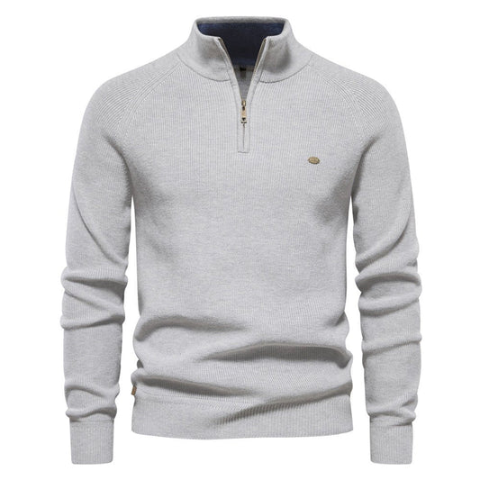 Lars - Klassieke half-zip trui voor heren