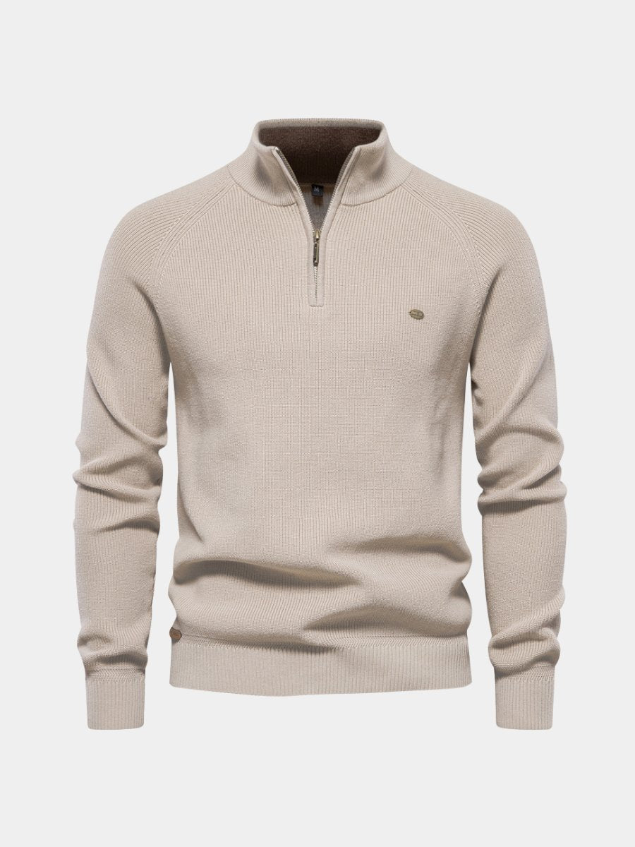 Lars - Klassieke half-zip trui voor heren