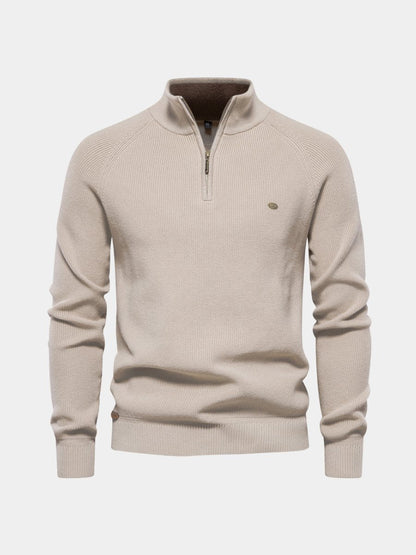 Lars - Klassieke half-zip trui voor heren