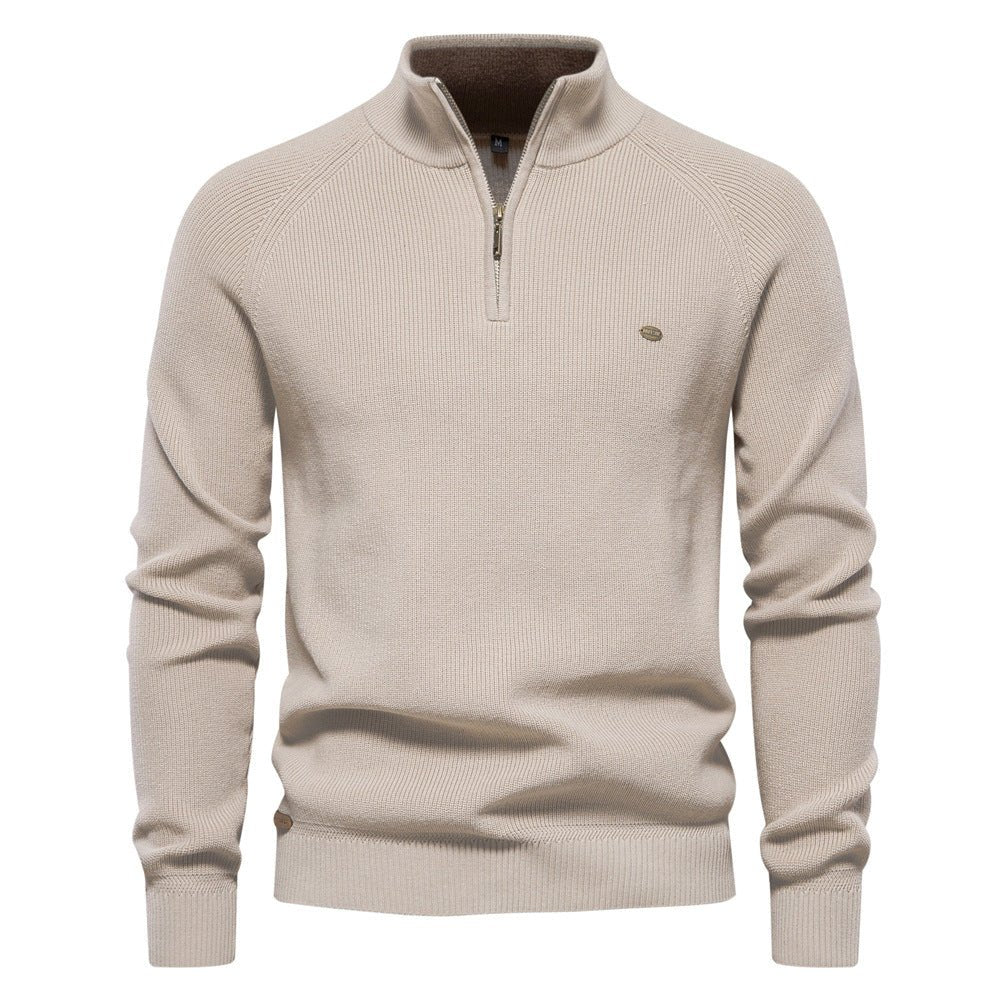 Lars - Klassieke half-zip trui voor heren