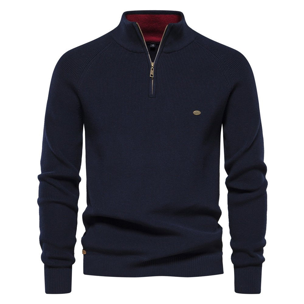 Lars - Klassieke half-zip trui voor heren