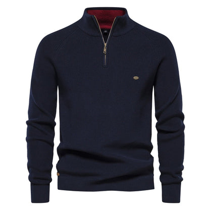 Lars - Klassieke half-zip trui voor heren