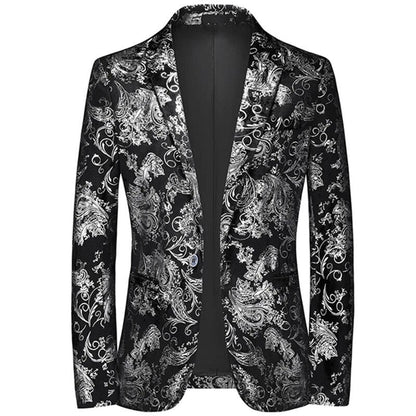 Oscar - Stijlvolle zakelijke herenblazers met barokprint