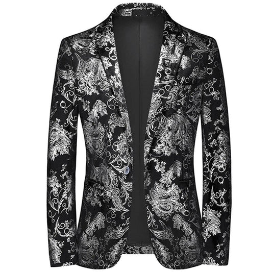 Oscar - Stijlvolle zakelijke herenblazers met barokprint