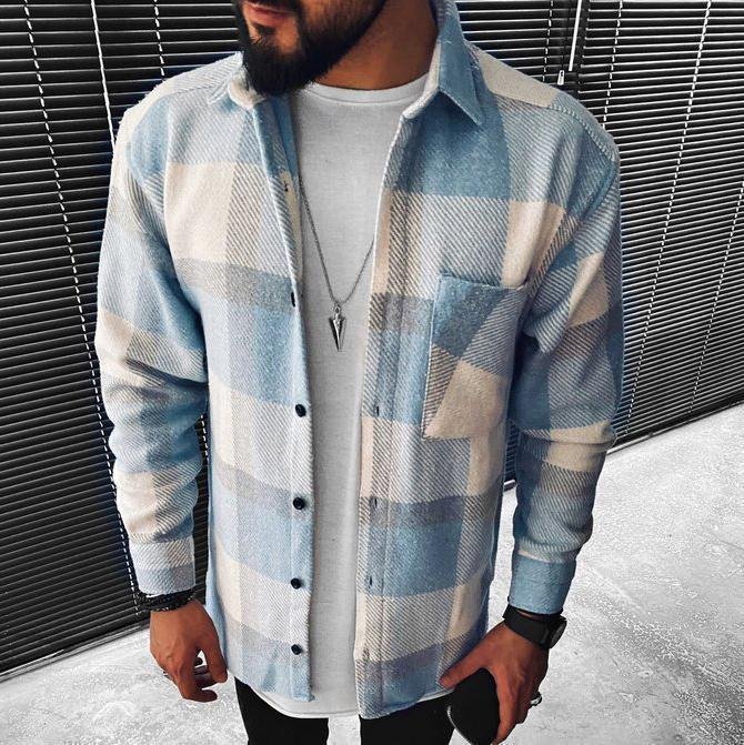 Maarten - Warme casual overshirt voor heren