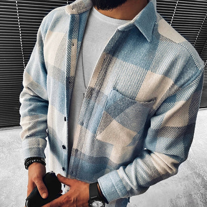 Maarten - Warme casual overshirt voor heren