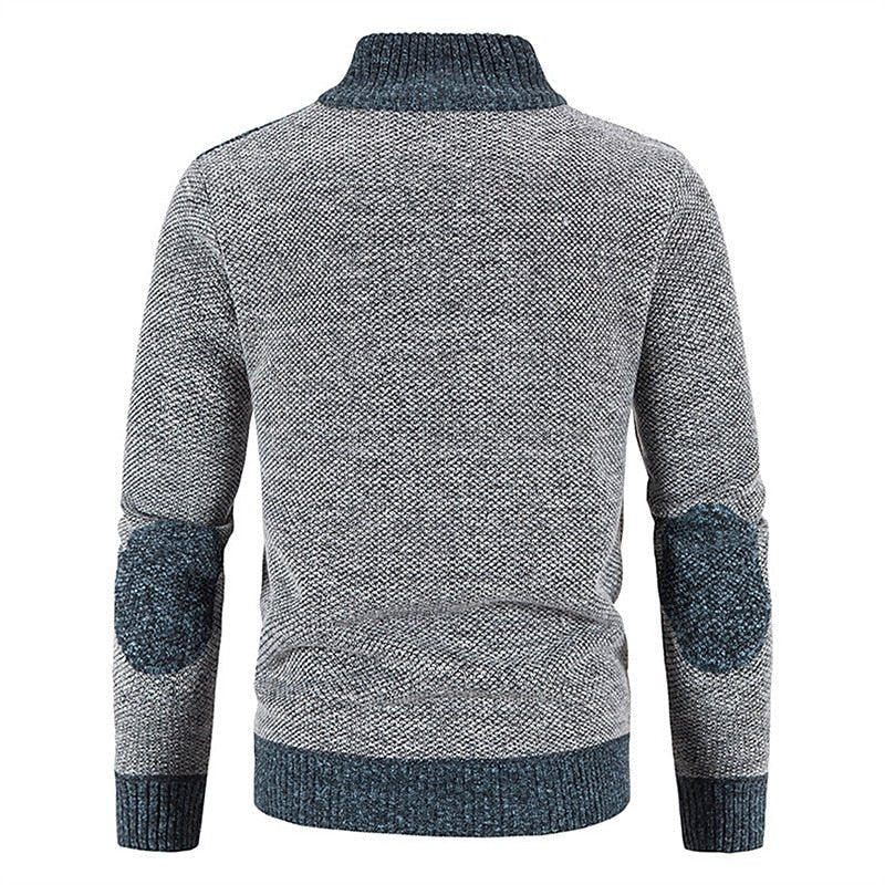 Guus - Warm wollen vest met rits voor heren