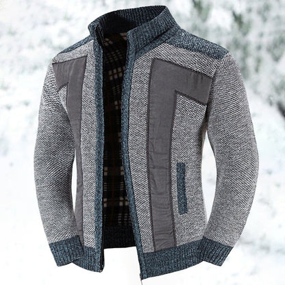 Guus - Warm wollen vest met rits voor heren